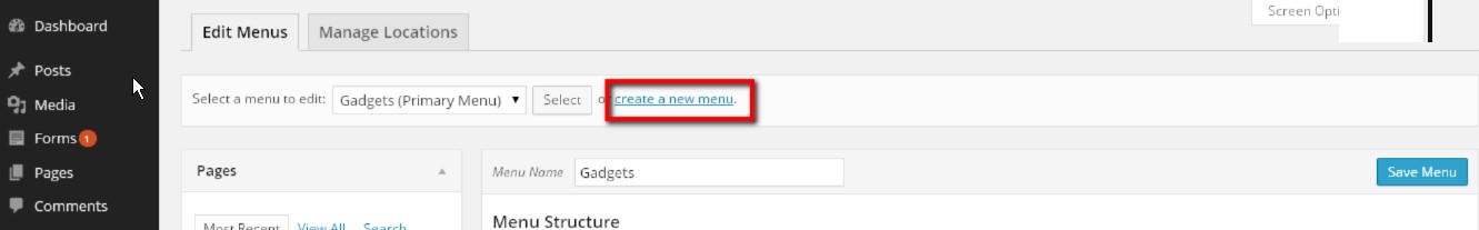 Add Pages to a Website Menu - Web Design with WordPressWeb Design with